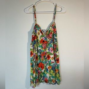 XXI/forever 21 flowered mini dress